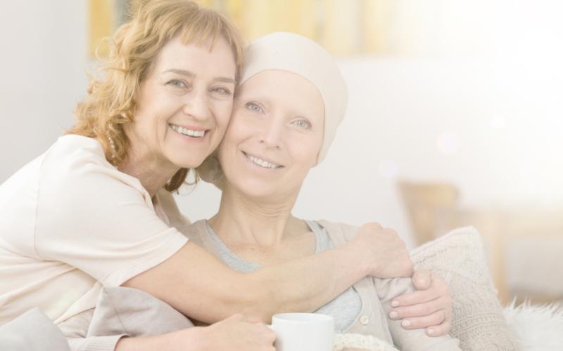 Women hugging