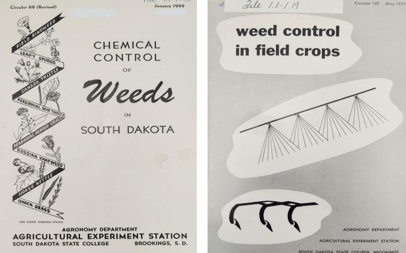 Two scans of older SDSU Extension publications from 1949 and 1959.