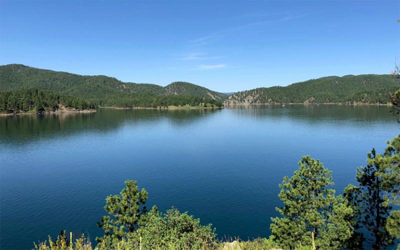 The Pactola Lake reservoir near Rapid City, South Dakota.