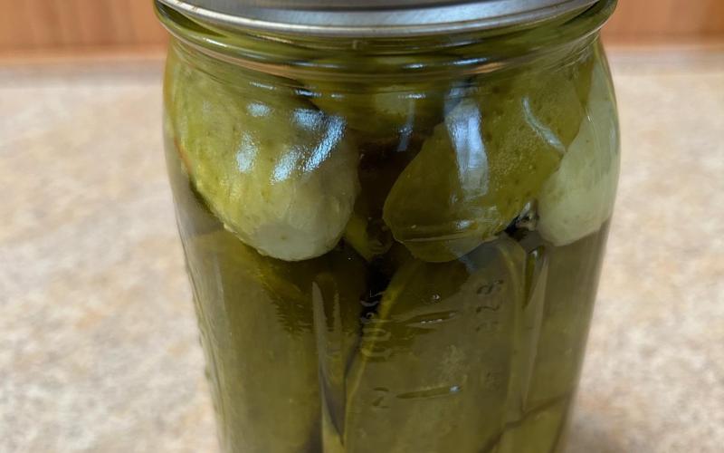 A jar of pickles