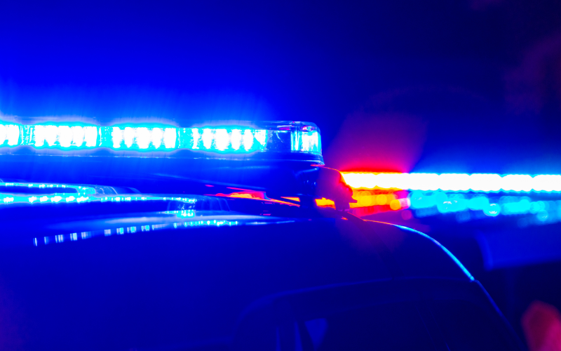 lights on a police car