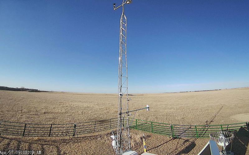Dry spring pasture near Highmore, South Dakota.