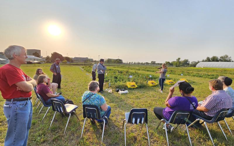 Field tour at the Specialty Crop Field Day